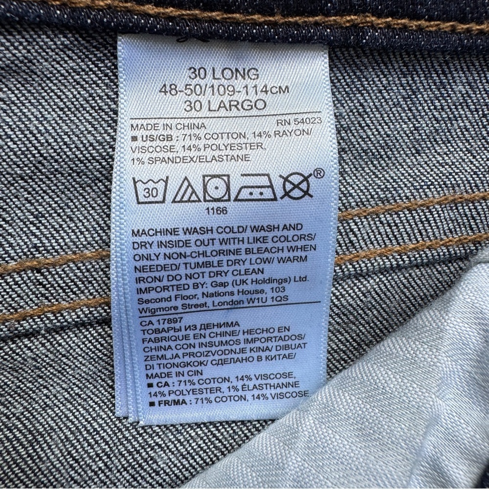 Banana Republic Premium Denim Dark Wash Girlfriend Jeans - Size 30 Long - Picture 9 of 12